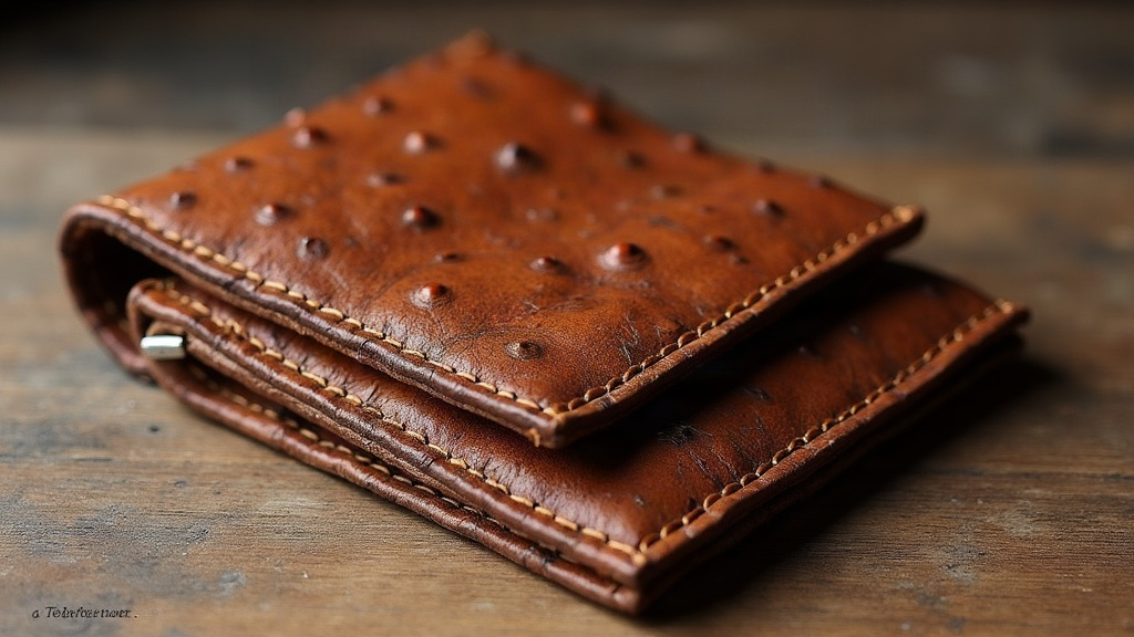 Ostrich Leg Leather for Slim Bifold Wallet Exteriors: A Guide